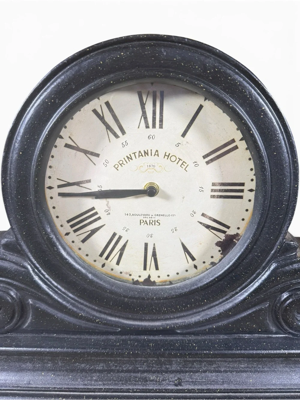 Black Mantel Clock - Vintage-Style Home Wall Decor